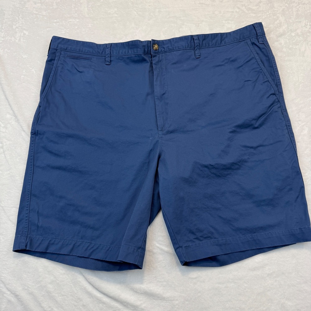 Polo Ralph Lauren Mens Blue Stretch Classic Fit Chino Shorts Size 48B Big & Tall